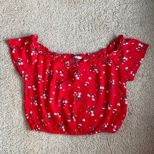 Red Crop Top
